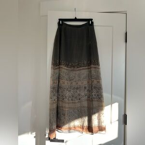 Vintage Emanuel Ungaro Silk Maxi Skirt